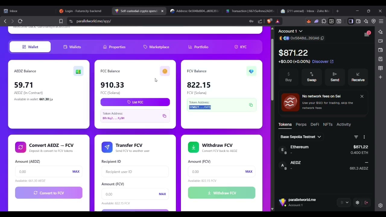 Parallel World - Token Function (PWV & PWC)