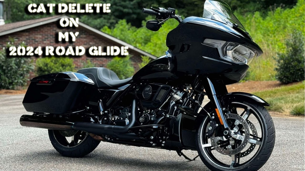 Cat Delete on 2024 Harley Davidson Road Glide #harleydavidson #roadglide #exhaust #motorcycle