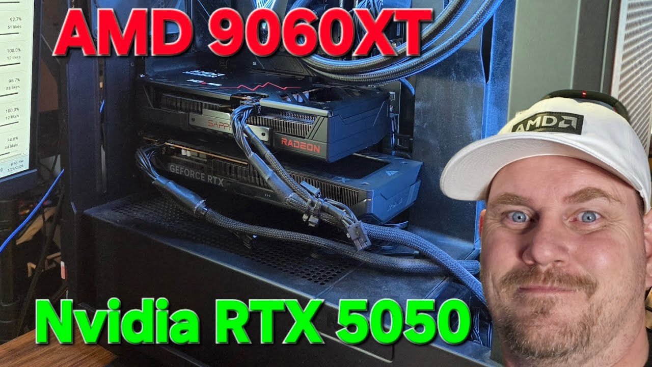 What Happens When You Try To Use AMD And Nvidia GPUs At The Same Time? 9060XT & RTX 5050