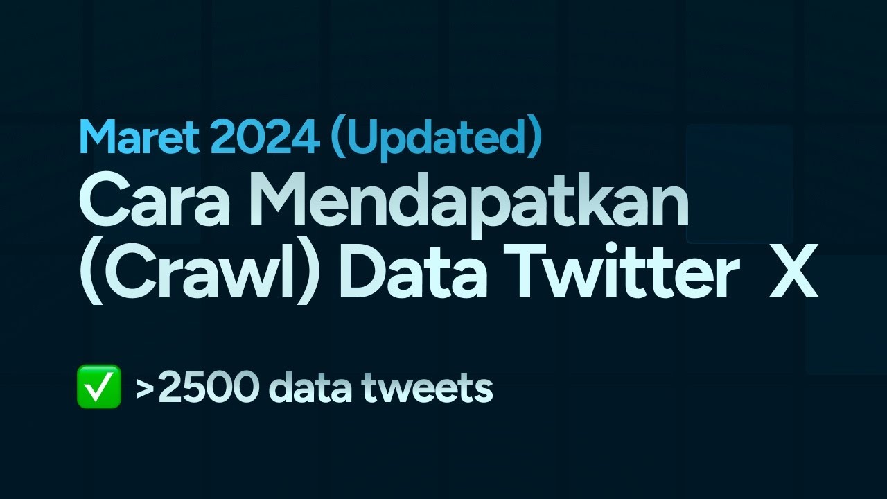 How to Get Twitter X Crawl Data - March 30, 2024