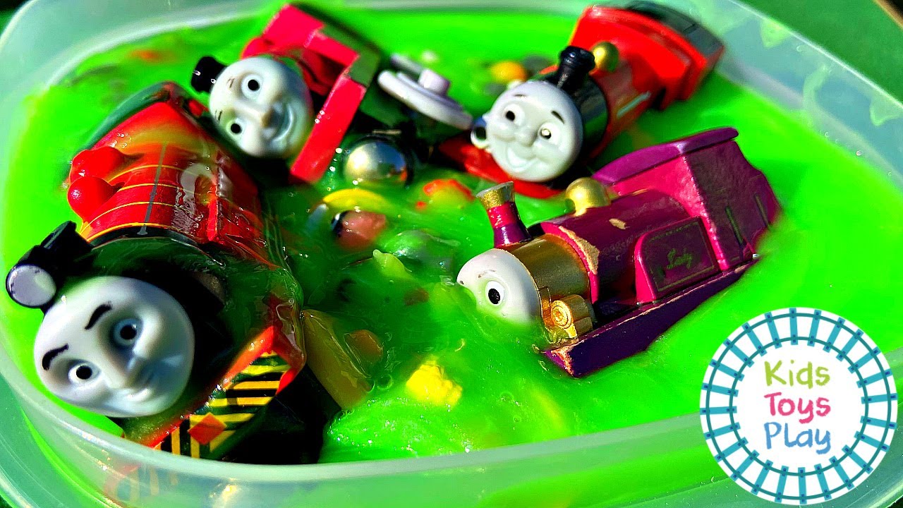 Thomas and Friends Slime Toy Train Races