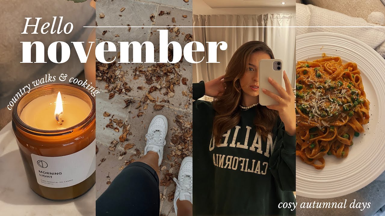 HELLO NOVEMBER 🍂🕯a cosy autumn weekend, dog walks & good food