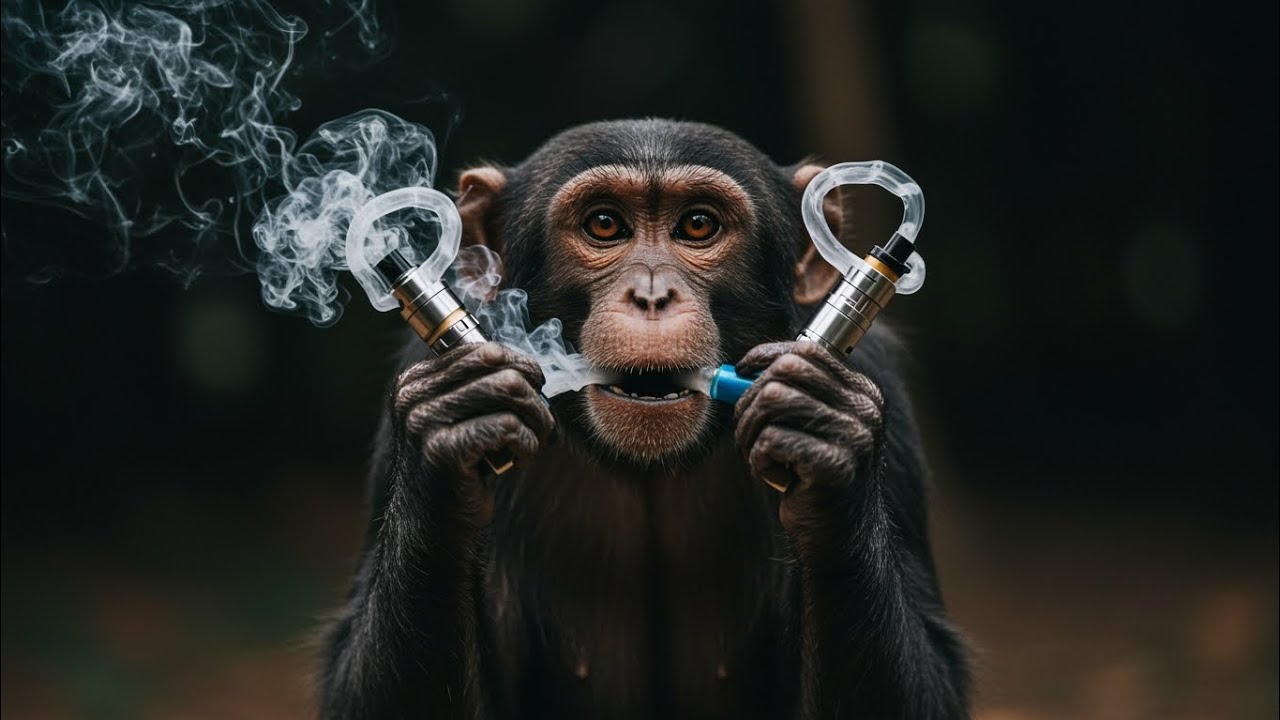 They gave monkeys a vape