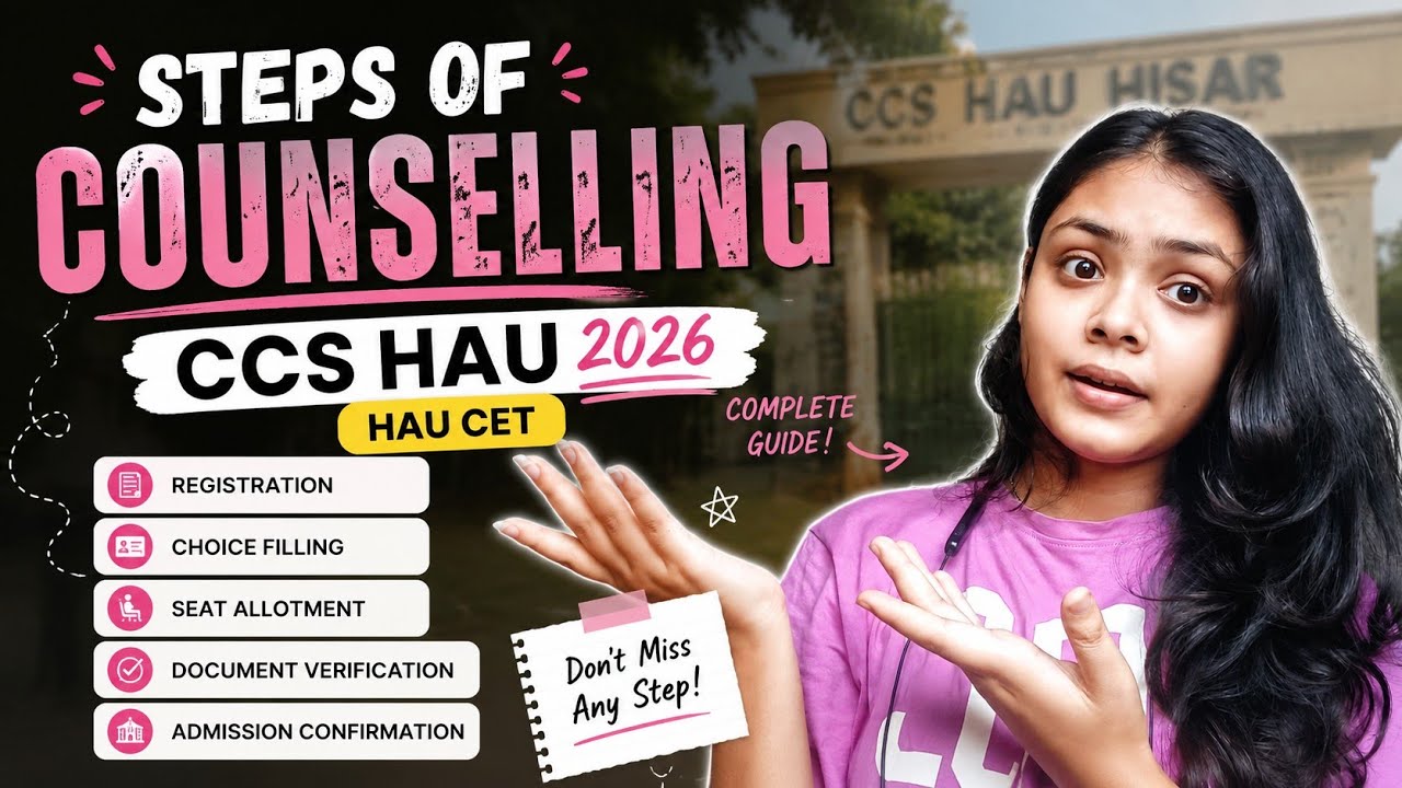 CCS HAU Counselling steps 2026 🌿 #hau2026 #exam #ccshau #education 