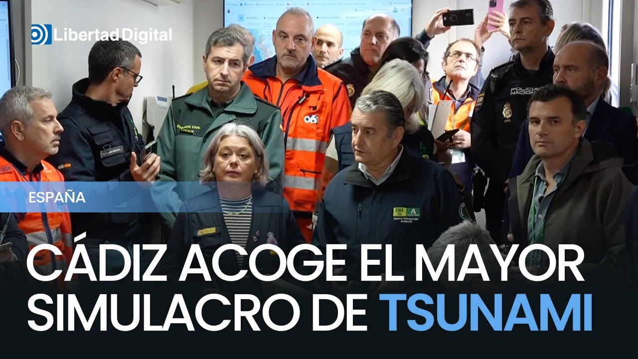 Cádiz acoge el mayor simulacro de tsunami realizado en España
