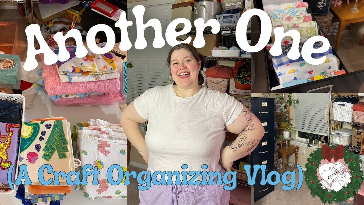 Fully Organizing Our Fabric Stash ✨ | Vlogmas Day 20 | Fabric & Notion Organization Ideas