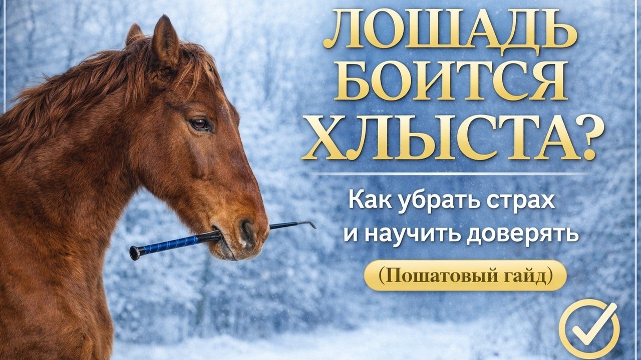 Лошадь боится хлыста? Как приучить\ переучить лошадь. Пошаговая инструкция