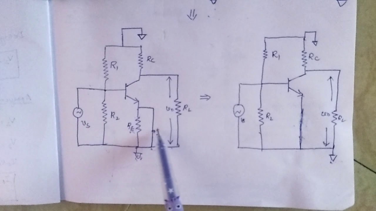 CE Amplifier-AC Equivalent circuit