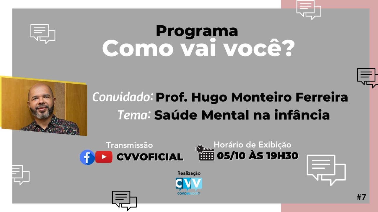 Sa&uacute;de mental na inf&acirc;ncia, com Hugo Monteiro Ferreira