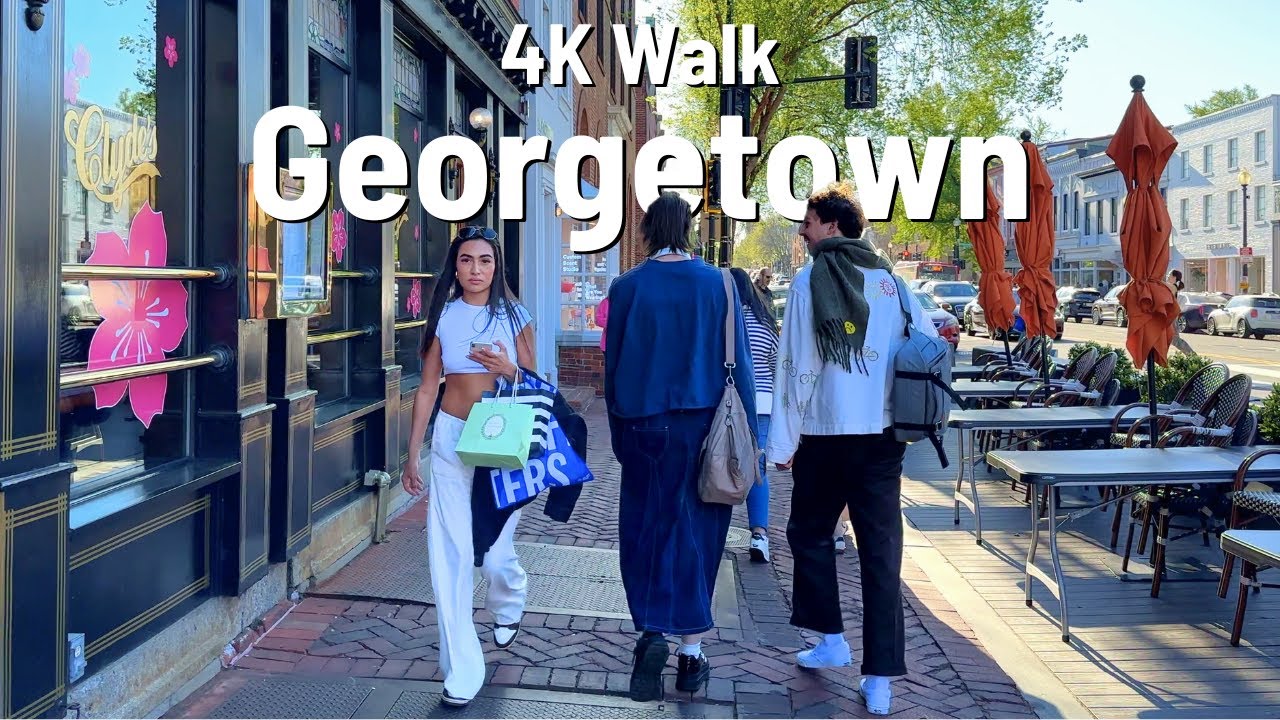 WASHINGTON D.C. Georgetown 🇺🇸 Walk 4K 2024