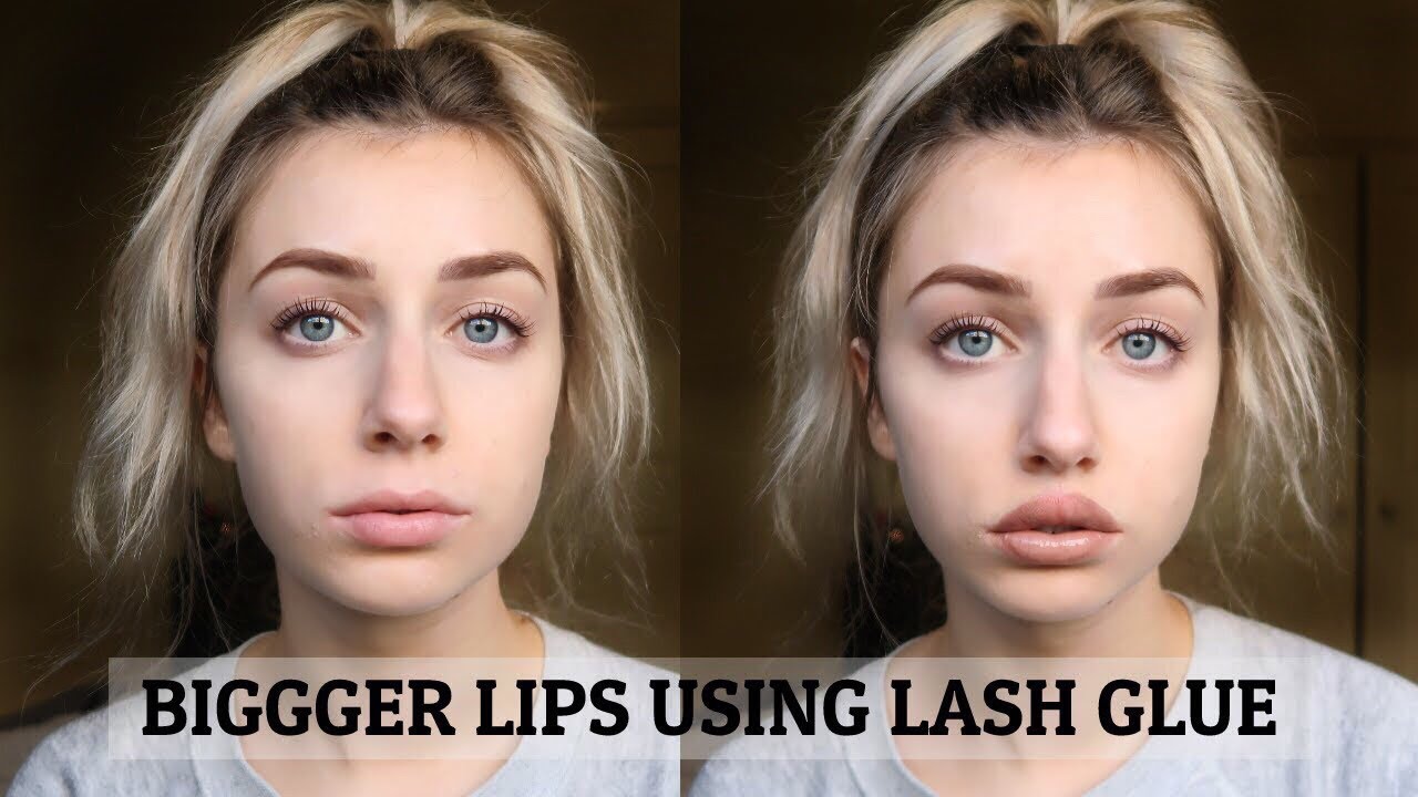 BIGGER LIPS with LASH GLUE?