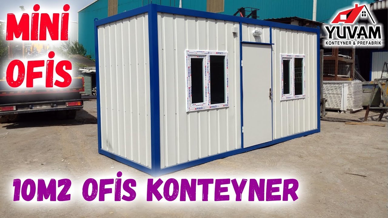 2x5m Galvaniz Saclı 10m2lik Mini Ofis Konteyner İncelemesi