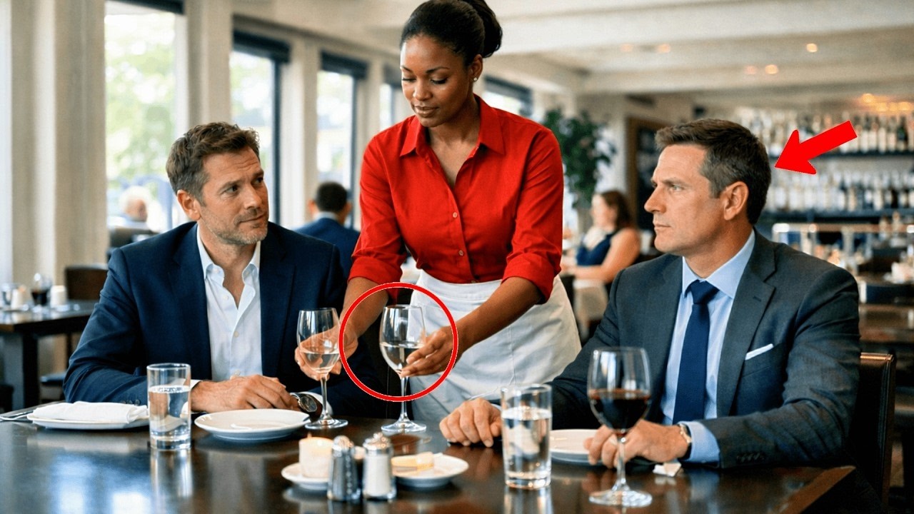 The Black Waitress Swapped His Glass in Silence — The Billionaire Realized She Saved His Life