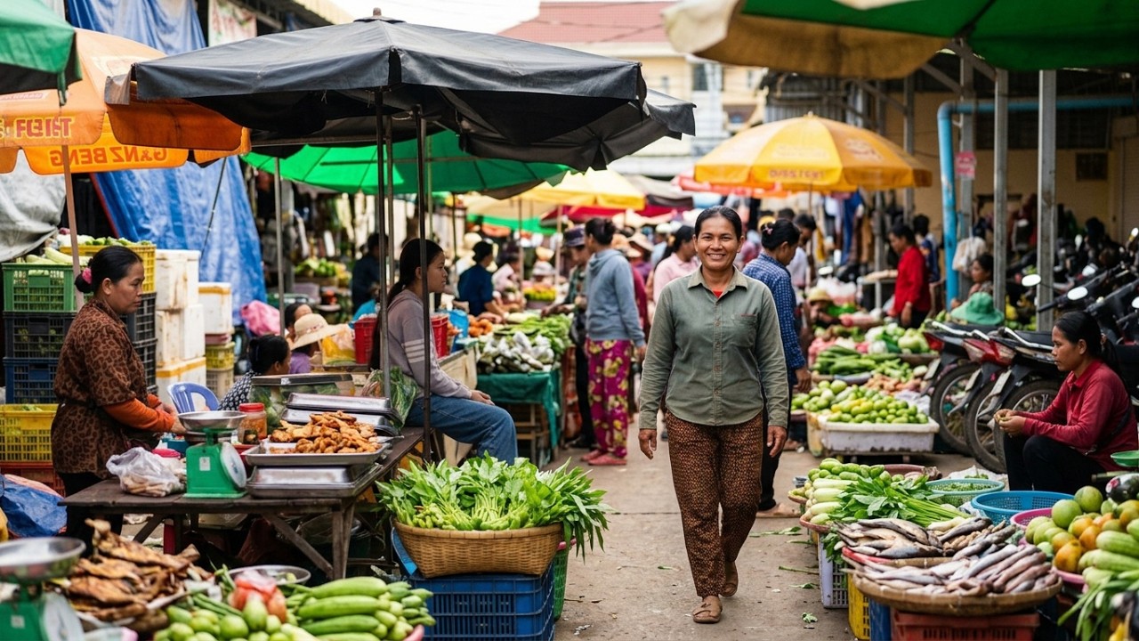 Explore Cambodia Street food Market — Unique and Interesting Hidden Gems — Walking Food Tour 4K