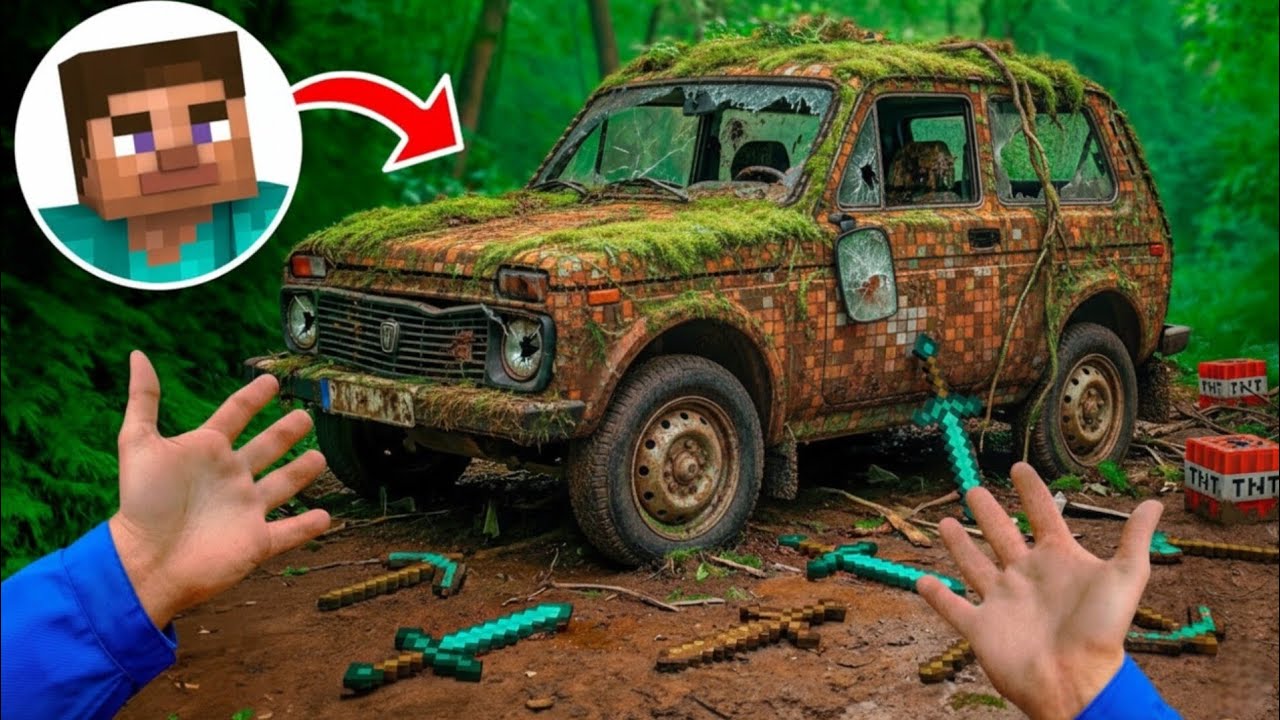 I Found a Real Life Abandoned MINECRAFT Car! Full Restoration & Drive