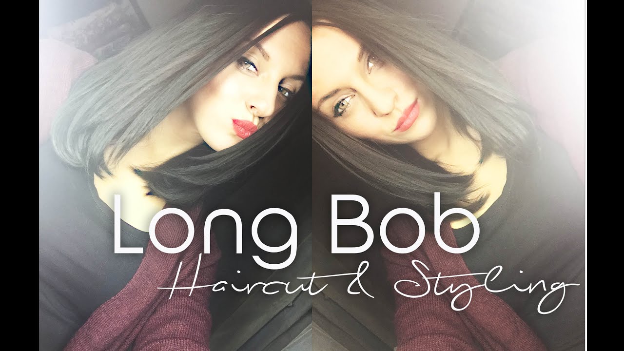 How i cut myself a Long Bob//LOB ♥ // Haircut Tutorial // Haircut & Styling (english/deutsch)