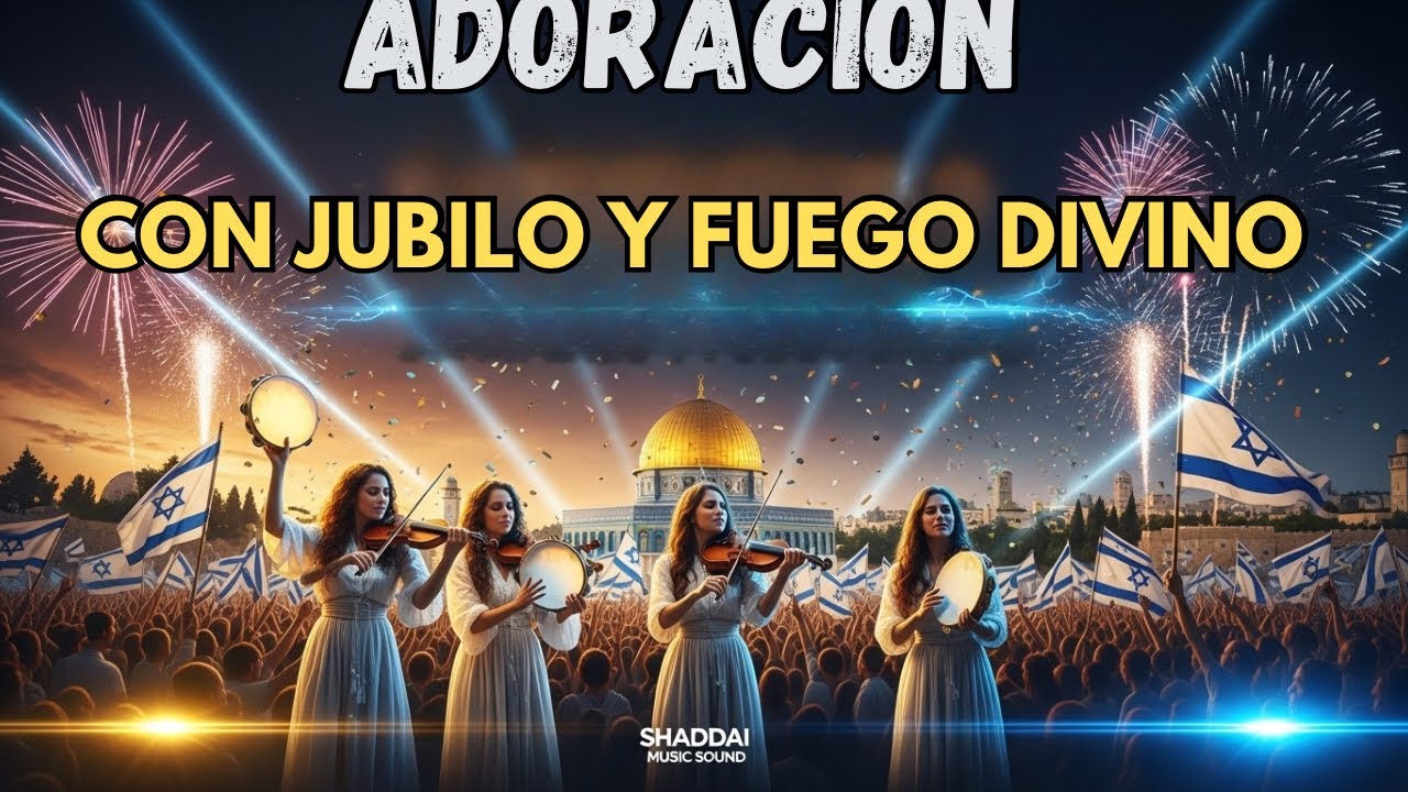 Adoración Hebrea con Júbilo y Fuego Divino | Música Profética de Israel 