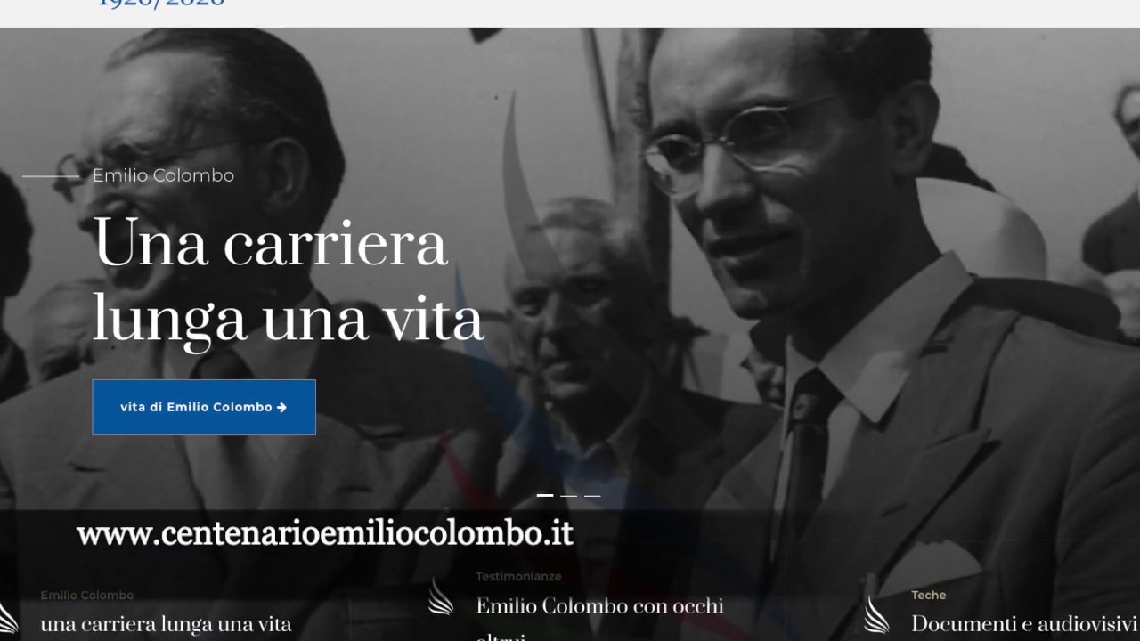 Teaser Centenario Emilio Colombo