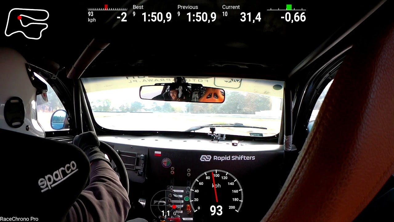 Alfa Romeo 147 2.0 - T.Szczypka - Tor Poznań - Time Attack Poland - 1:48.36