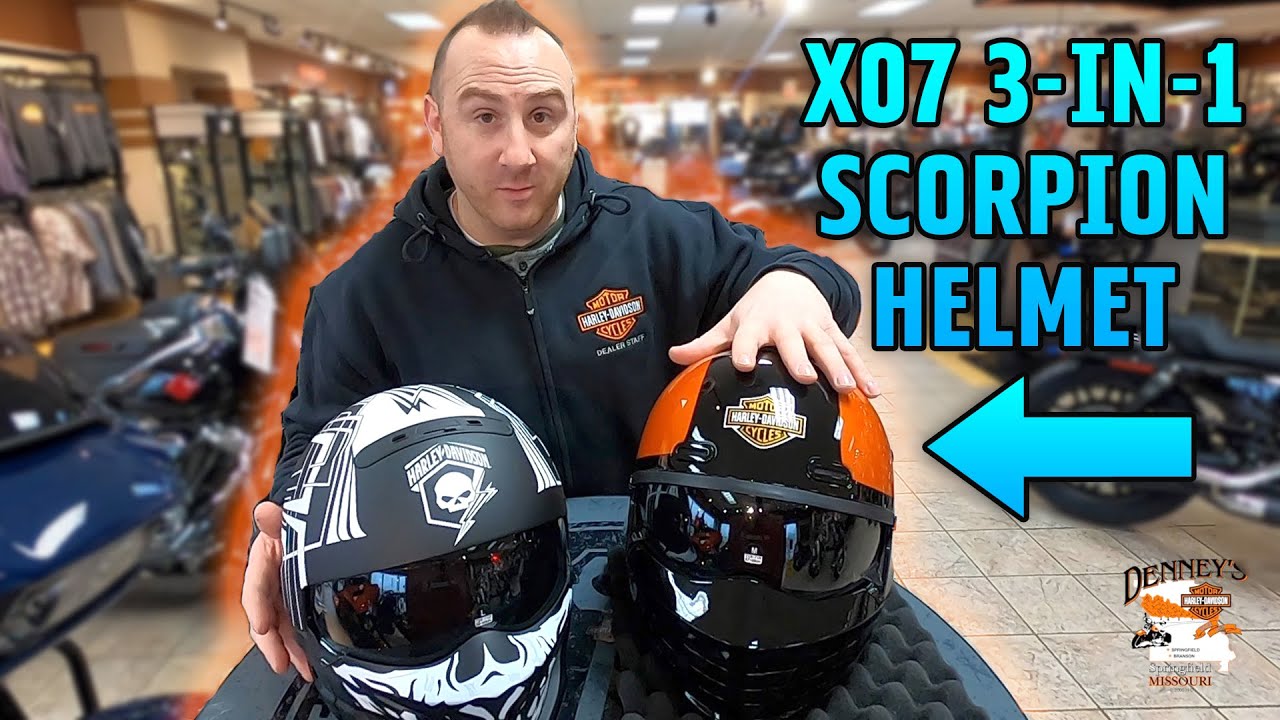 Breaking Down a Sport Glide X07 3-in-1 Scorpion Helmet | Denney's Harley-Davidson
