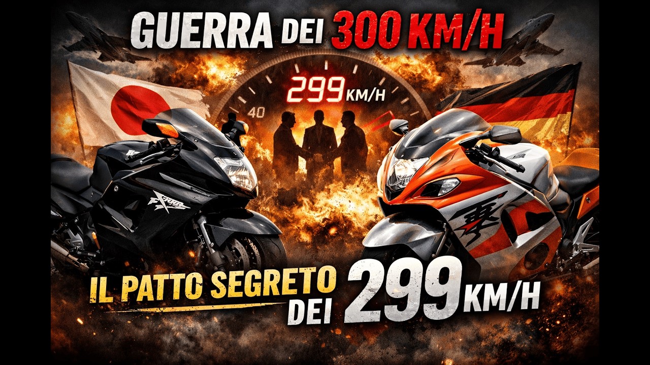 Perché i tachimetri delle moto si fermano a 299 km/h? Il patto segreto
