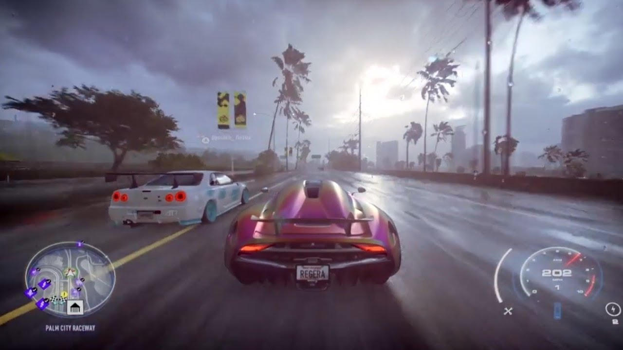 NFS Heat - Koenisegg Regera vs Nissan Skyline GT-R R34