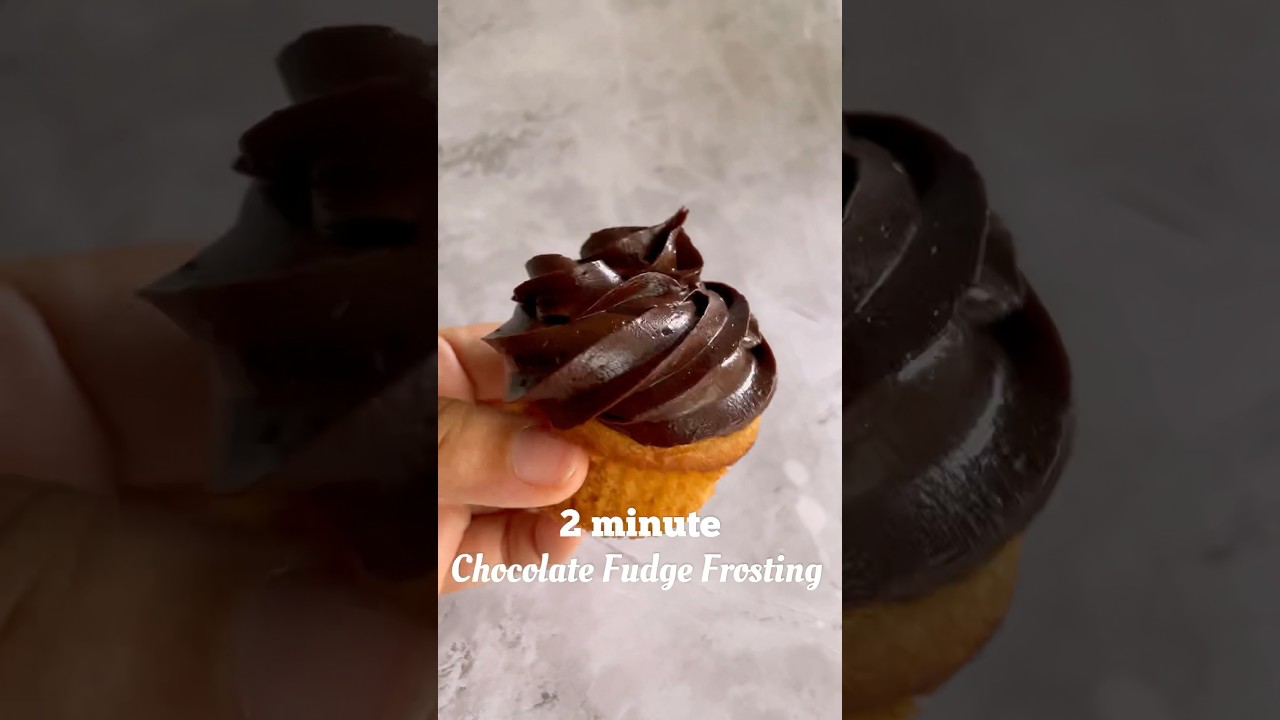 CHOCOLATE FUDGE FROSTING IN JUST 2 MINS!!🤯