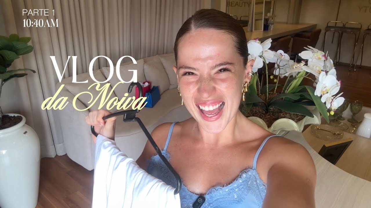 Meu primeiro vlog do meu primeiro dia me arrumando como noiva 👰🏼‍♀️💍🧡✨