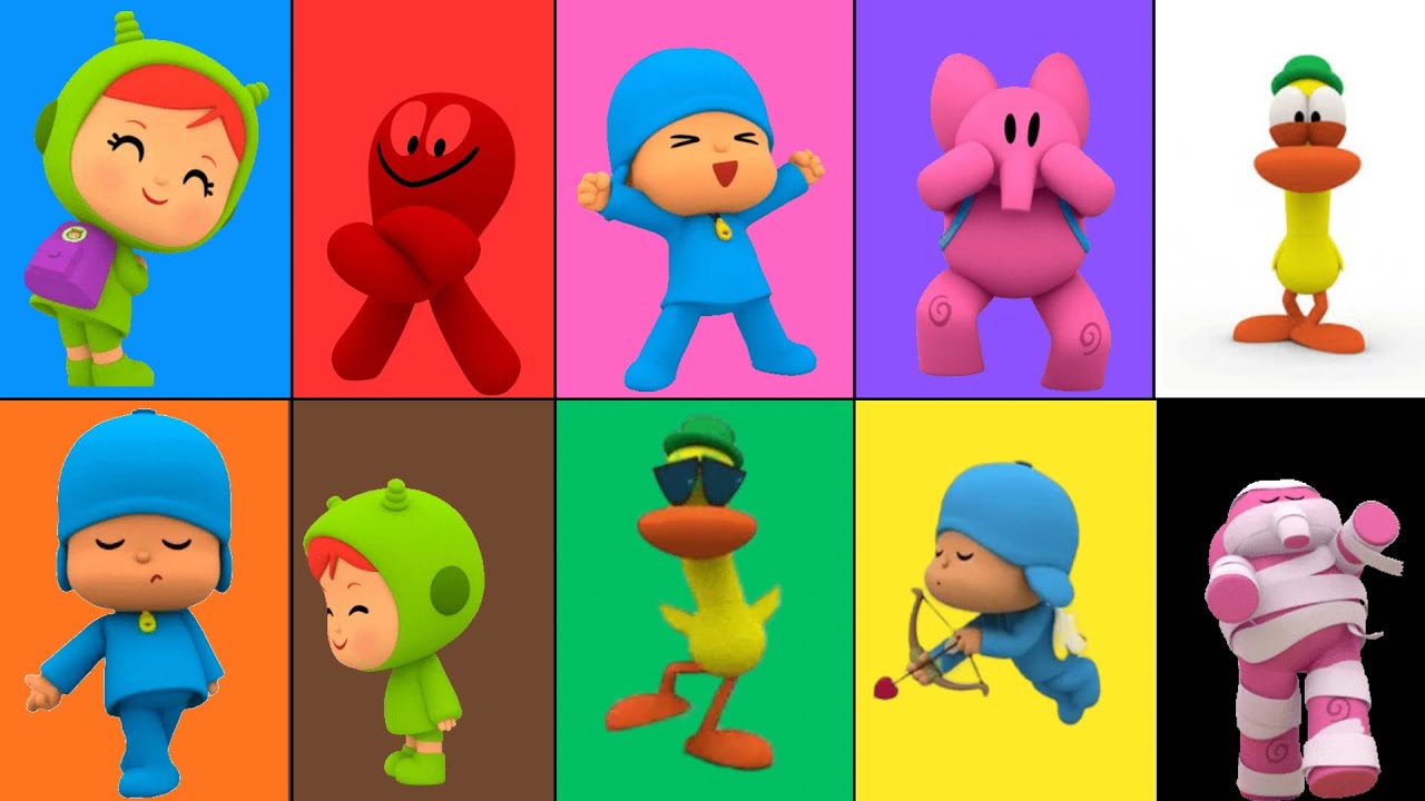 Aprende los Colores con Pocoyo 💙🩵💚🩷Canción divertida para aprender los colores! 