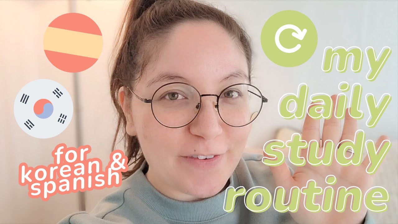 My Daily Language Study Routine | Study With Me Vlog | How I Study Spanish and Korean