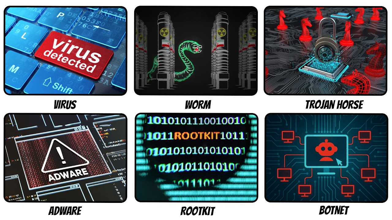 Every Type of Computer Virus Explained In 12 Minutes