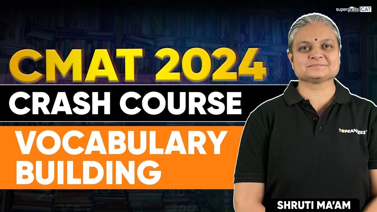 CMAT 2024 Preparation | Vocabulary Building (Important Que) | SuperGrads CMAT 2024 Crash Course