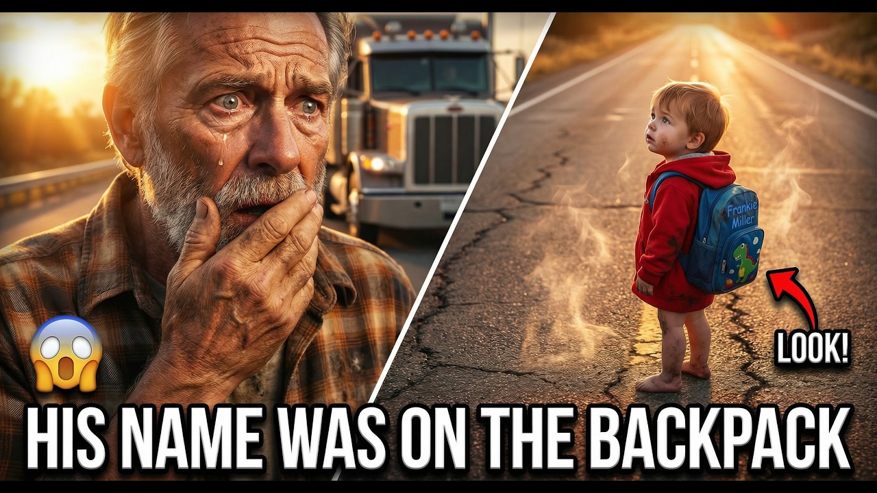 A Trucker Saw a Toddler Walking on the Highway — The Name on His Backpack Stopped His Heart