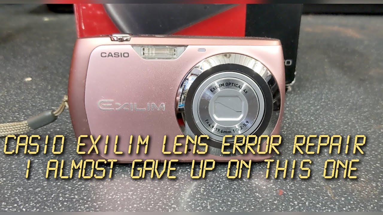 Устранена ошибка объектива Casio Exilim и успешно снят корпус!!!!!