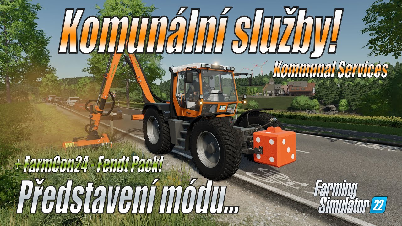 🦺 Komunální služby! - Představení módu Kommunal Services - Farming Simulator 22 (4K)