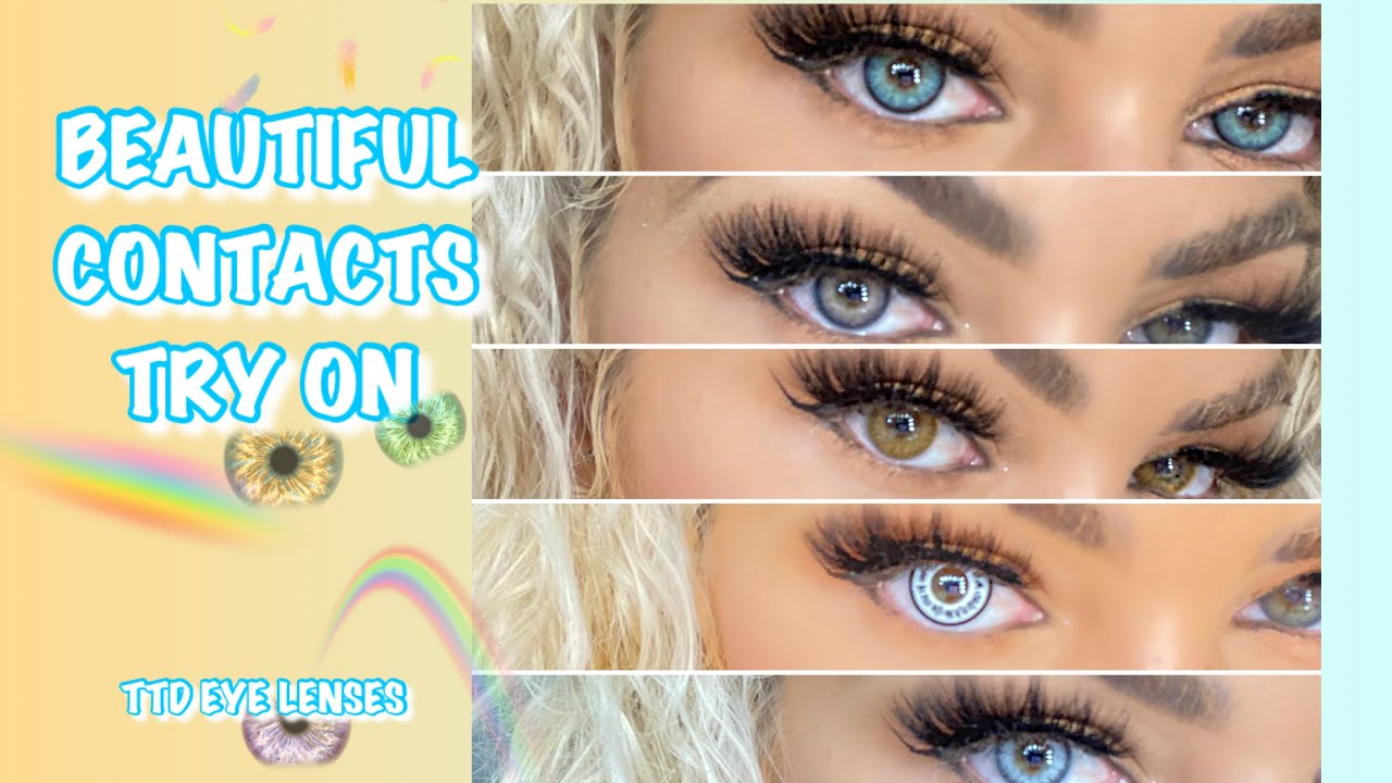 TTDEYE COLOURED CONTACTS *with green eyes* UNBOXING, REVIEW, TRY ON!