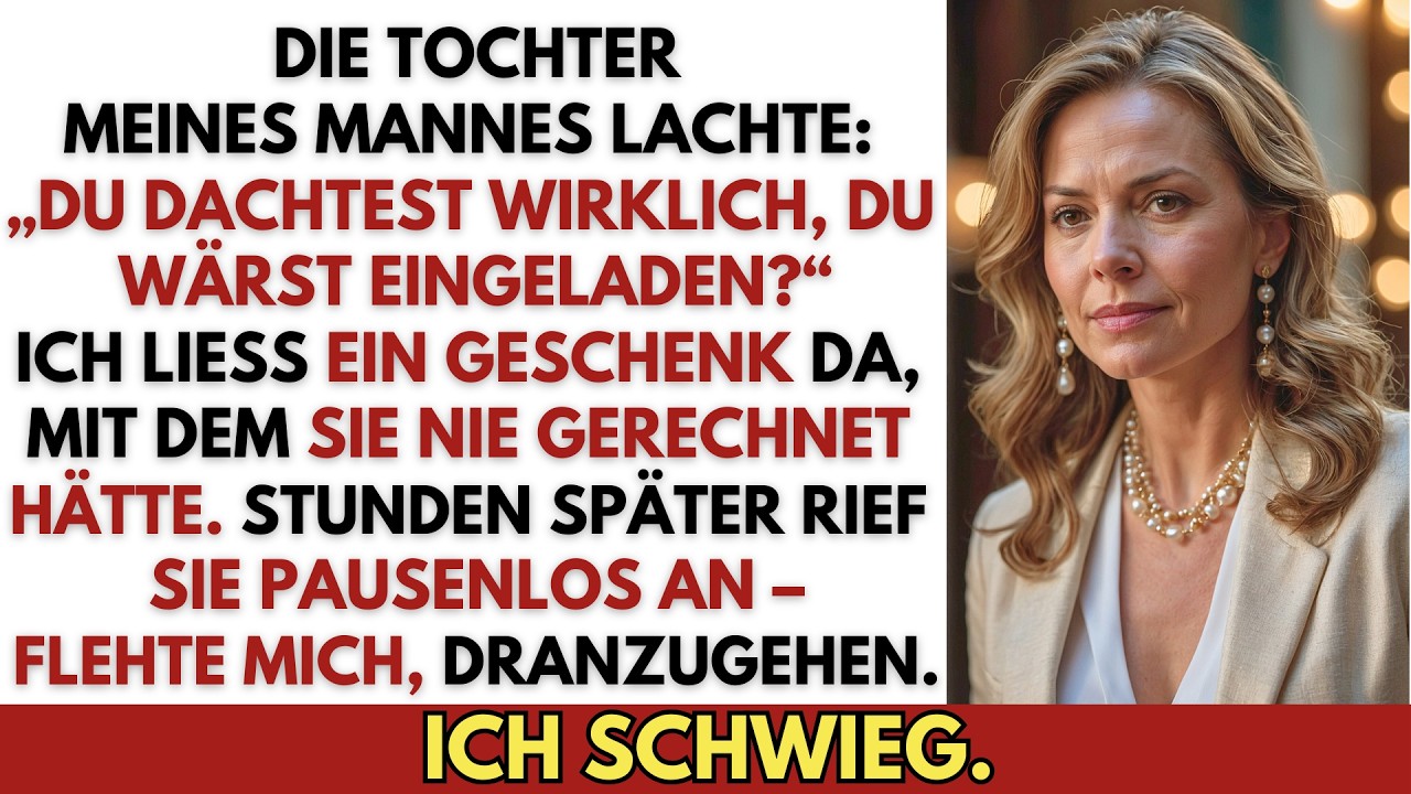 Nicht auf der Gästeliste bei der Hochzeit der Tochter meines Mannes – also ließ ich ein Geschenk da