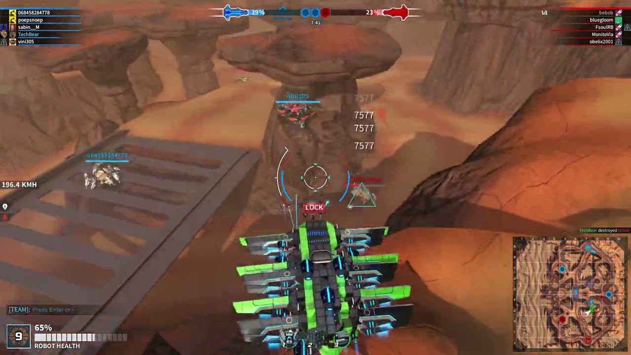 Robocraft Gameplay - T3 Seeker Plane 'PathForger-Lockheart' in Battle Arena