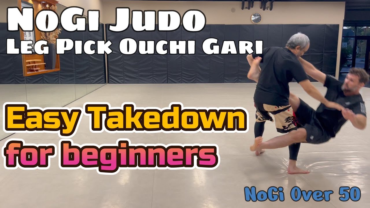 NoGi Judo Leg Pick to Ouchi Gari - For Wrestling and BJJ