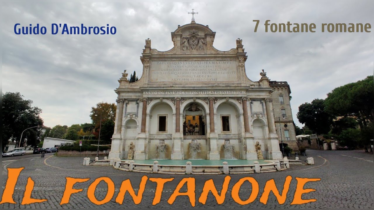 IL FONTANONE Fontana dell'acqua Paola #luoghi #storia #roma
