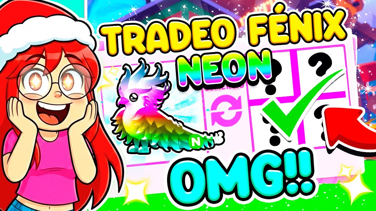 ¡TRADEÉ mi PRIMER FÉNIX DE NAVIDAD NEÓN por ESTO!🤑 Adopt Me Roblox | Luly