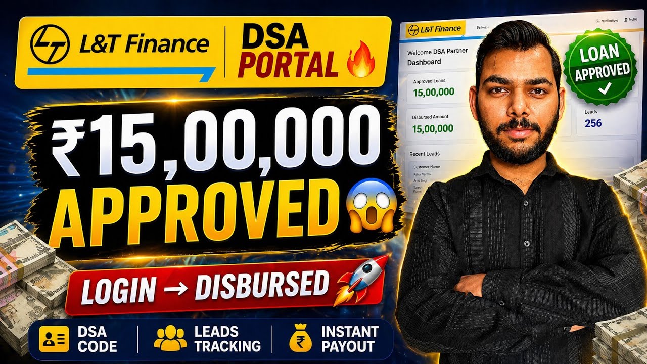 L&T Finance Instant Personal Loan upto 15 Lakh | DSA Code, Dashboard & Instant Approval Process 💸
