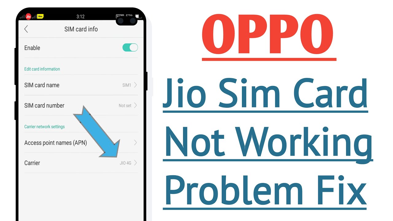 OPPO Jio Sim Card Not Working Problem Solve ! How To Fix Jio Sim Not Working Problem
