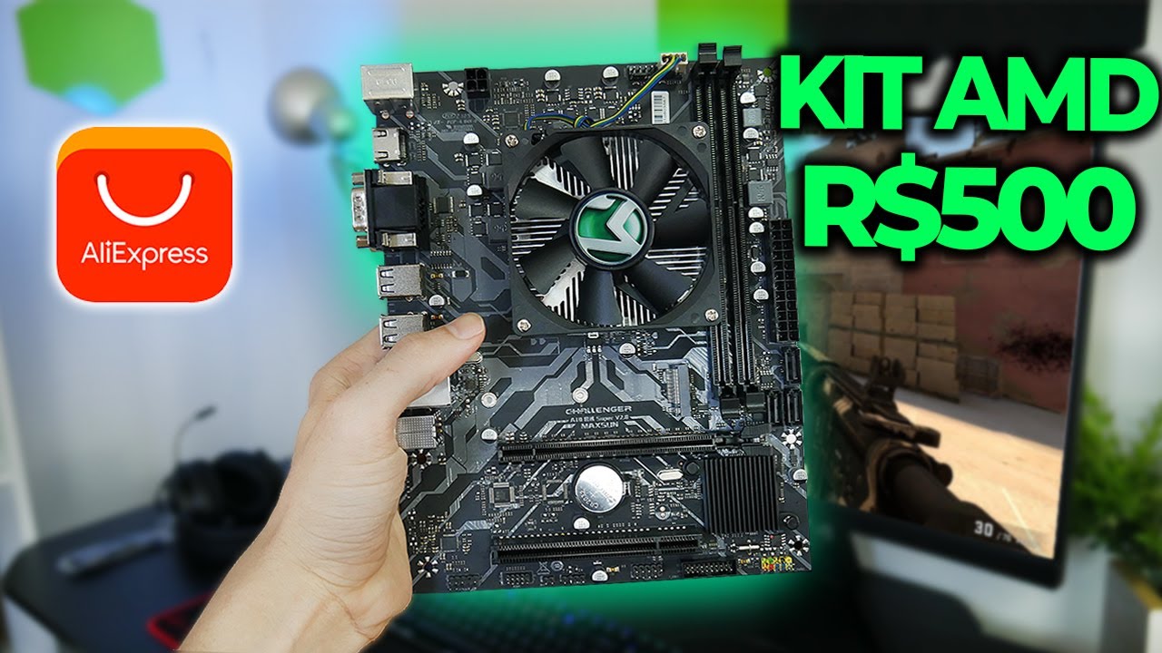 KIT AMD A10 POR R$500 NO ALIEXPRESS É UM BOM NEGÓCIO? COMPREI E TESTEI, OLHA SÓ...