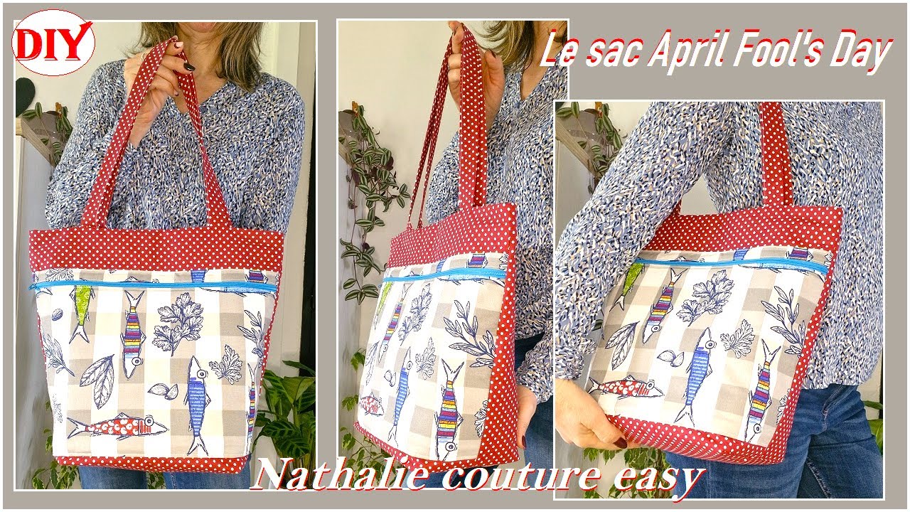DIY couture pour le sac April Fool's Day by Nathalie couture easy
