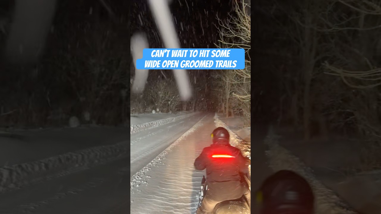 Tug Hill NIGHT RIDE! ❄️ Passing the Valley Snow Travelers Groomer! 