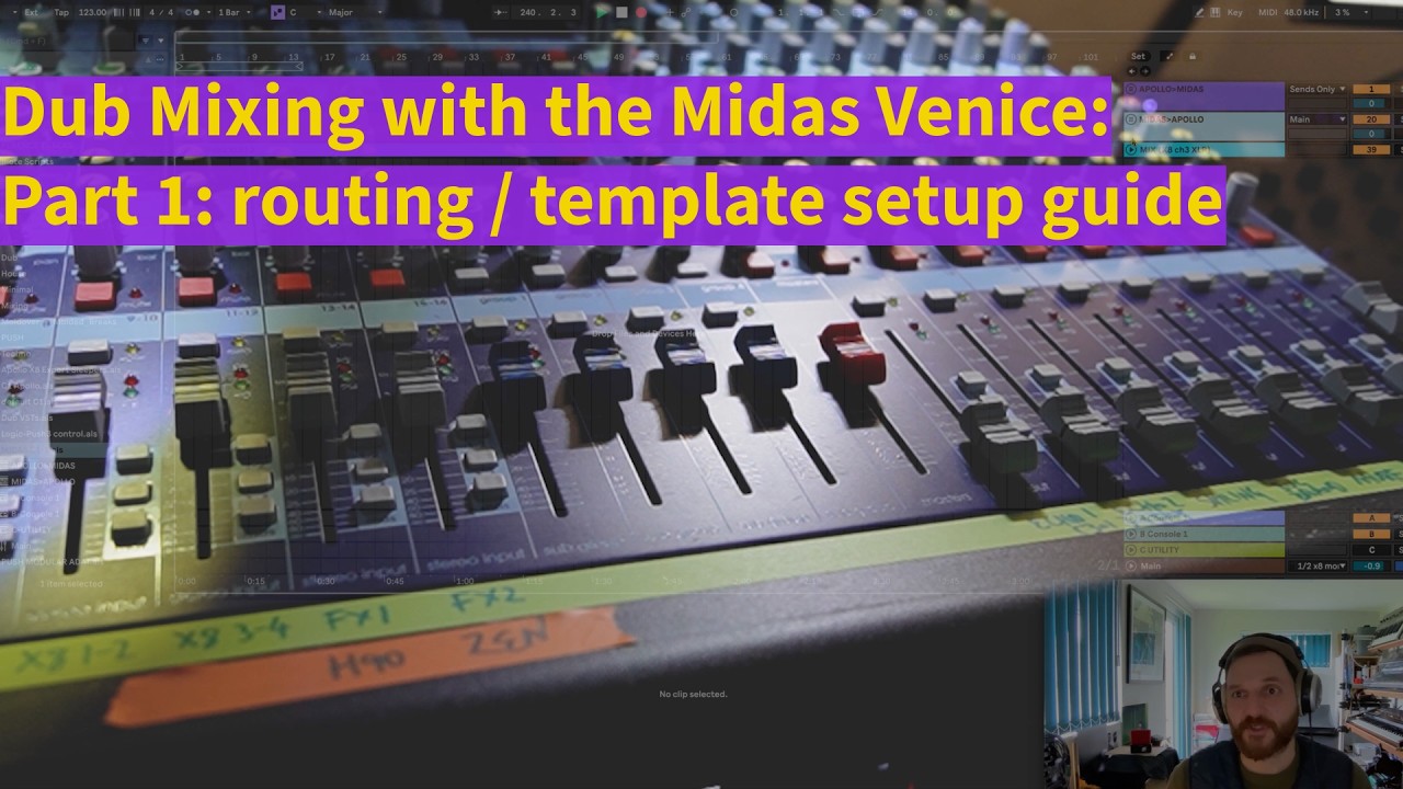 Dub Mixing on the Midas Venice (Part1: Routing Walkthrough + Free Ableton Template)