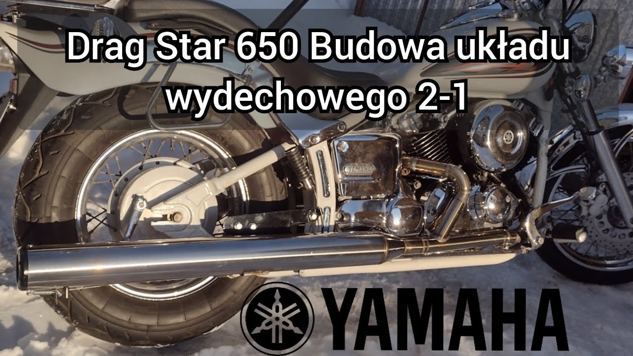 Układ wydechowy 2-1 - Yamaha XVS 650 Drag Star - Budowa