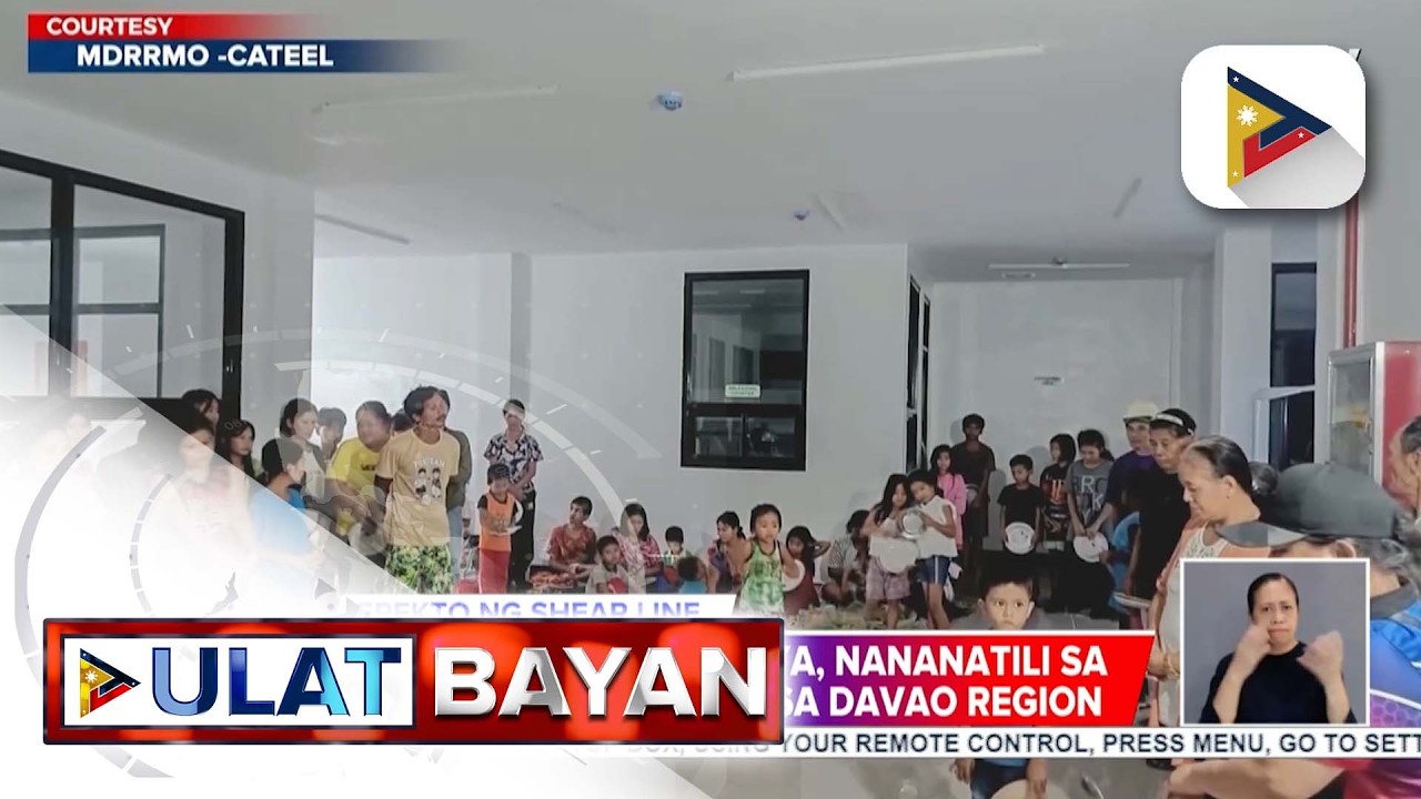 Libo-libong pamilya sa Davao region, nananatili pa rin sa mga evacuation centers dahil sa...