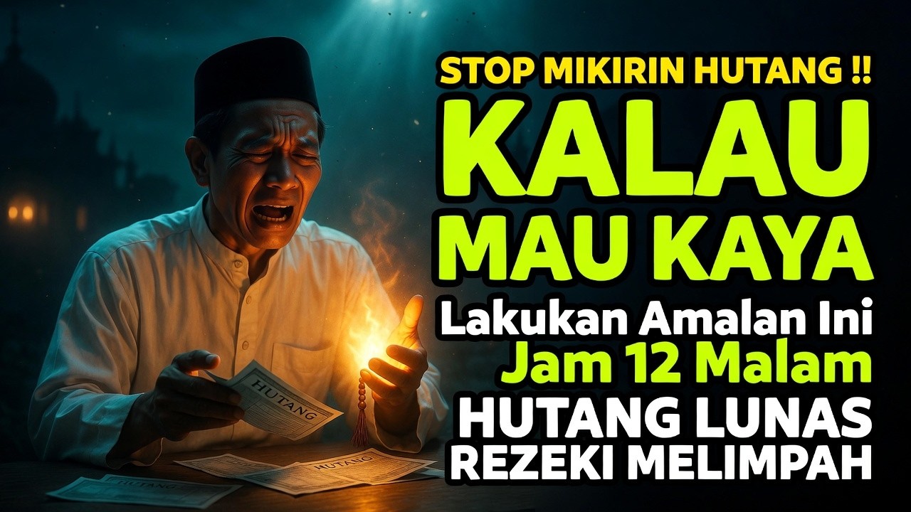 TERDESAK HUTANG?? Jangan Takut! Praktekkan Amalan Ini, Rezeki Datang Tak Terduga - Pelunas Hutang